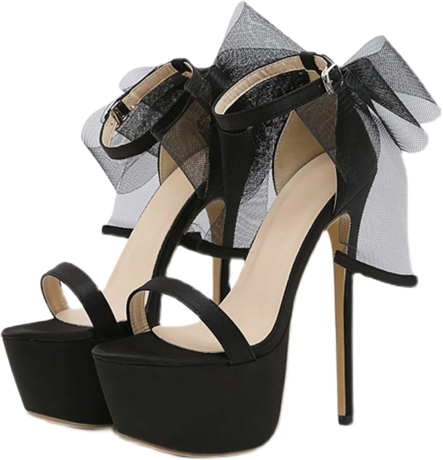 16CM/6.30IN Women's Fashion Heeled Sandals Ladies Open Toe Stiletto High Heels Sexy Comfy Weddings Party Evening Dress Shoes for Women