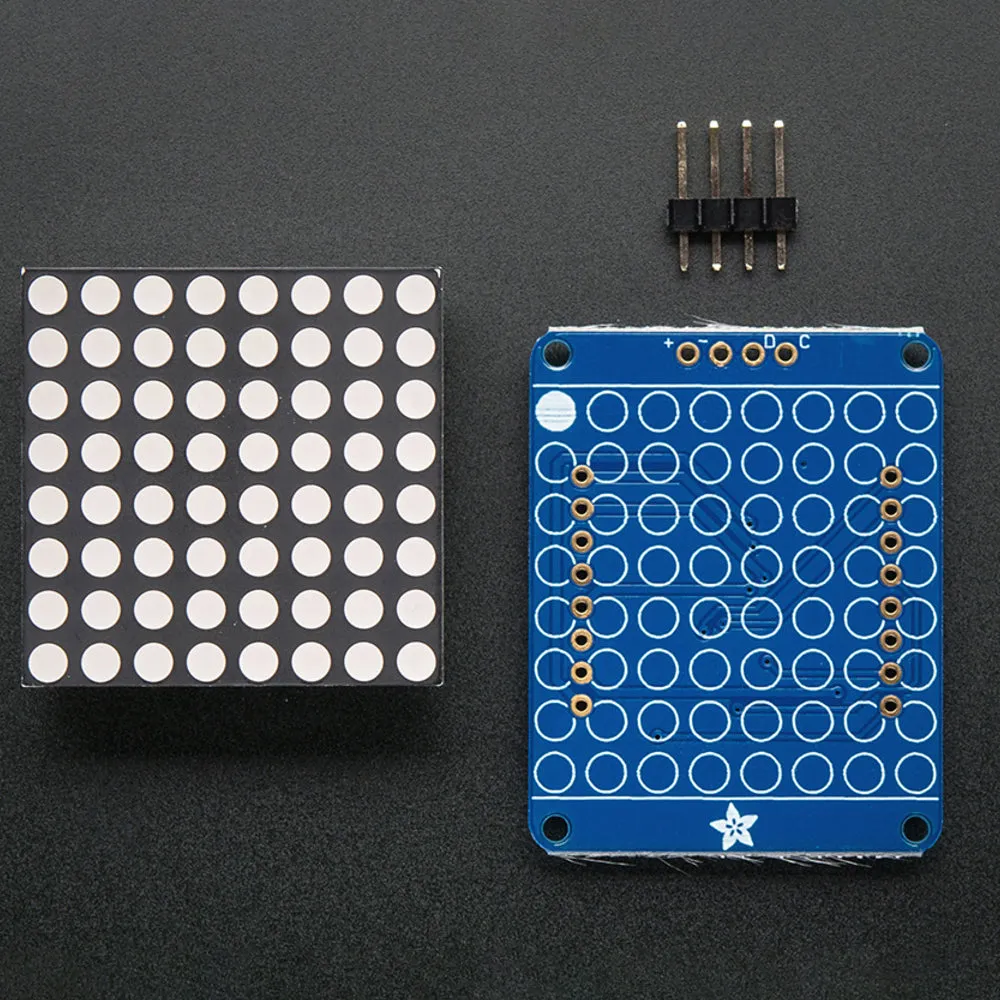 Adafruit Small 1.2" 8x8 LED Matrix w/I2C Backpack