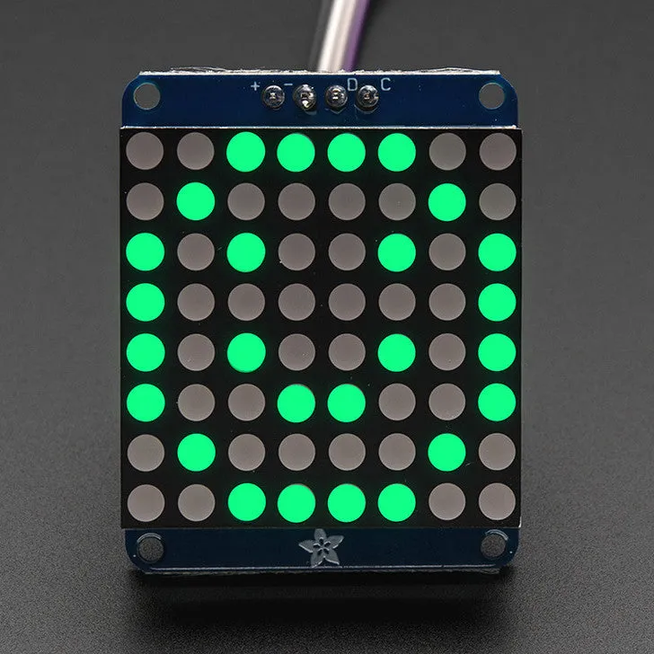Adafruit Small 1.2" 8x8 LED Matrix w/I2C Backpack