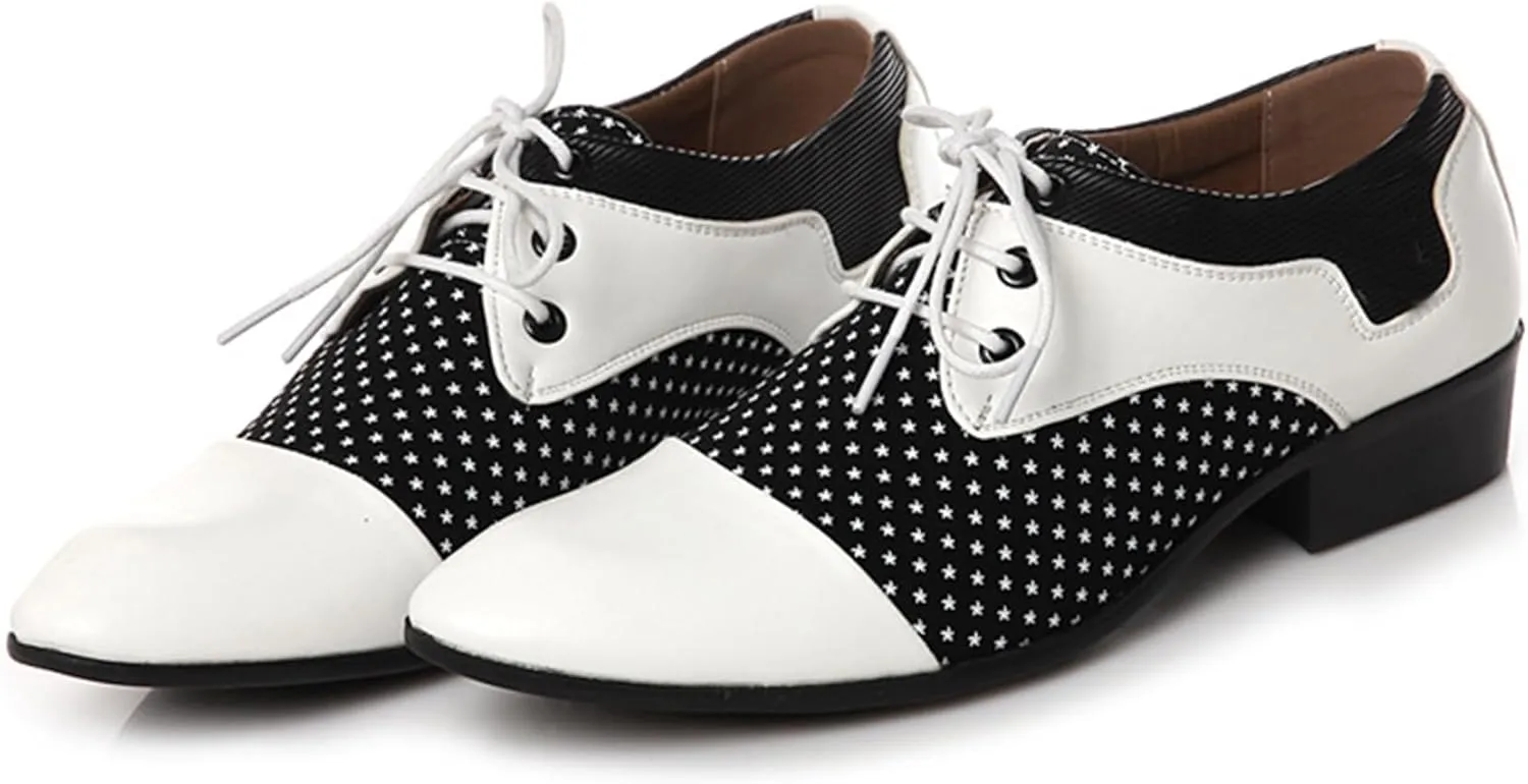 ADMLZQQ Men's Dress Shoes Oxford Shoes Formal Pointed Lace Up Casual Business Suit Tuxedo Wedding Shoes for Men