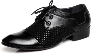 ADMLZQQ Men's Dress Shoes Oxford Shoes Formal Pointed Lace Up Casual Business Suit Tuxedo Wedding Shoes for Men