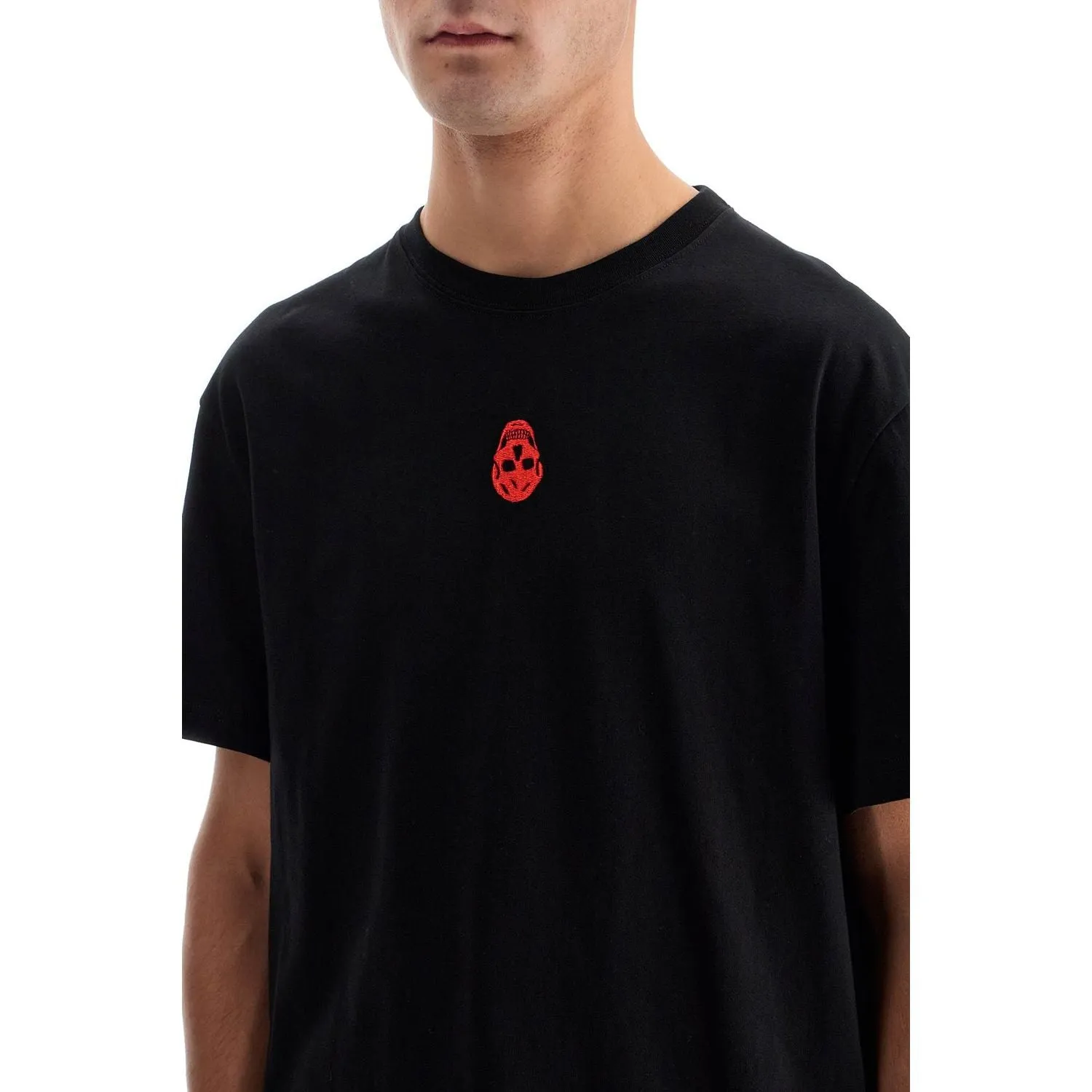 Alexander Mcqueen skull embroidered t-shirt
