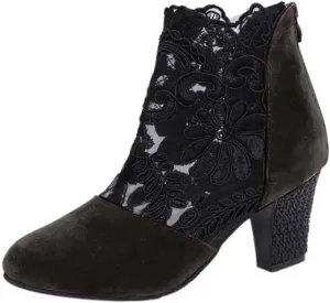 AMDBEL Fall Boots for Women 2024 Ankle Booties Sexy Chunky Heel Short Boots Fashion Boots Pointd Toe Fall Winter Dress Shoes