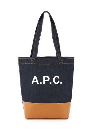 A.p.c. axel small denim tote bag