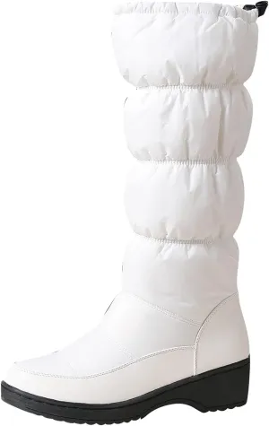 Bcshiye Womens Warm Boots Winter Anti-skid Ankle Snow Boots Thickening Waterproof Fur Booties Outdoor Shoes for Women