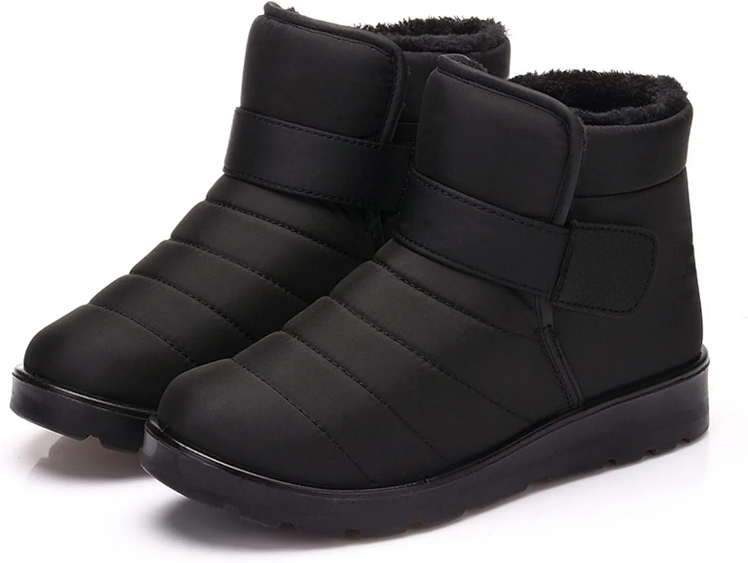 Boots for Women Slip On Ankle Booties Winter Snow Boots Waterproof Anti Slip Outdoor Walking Shoes