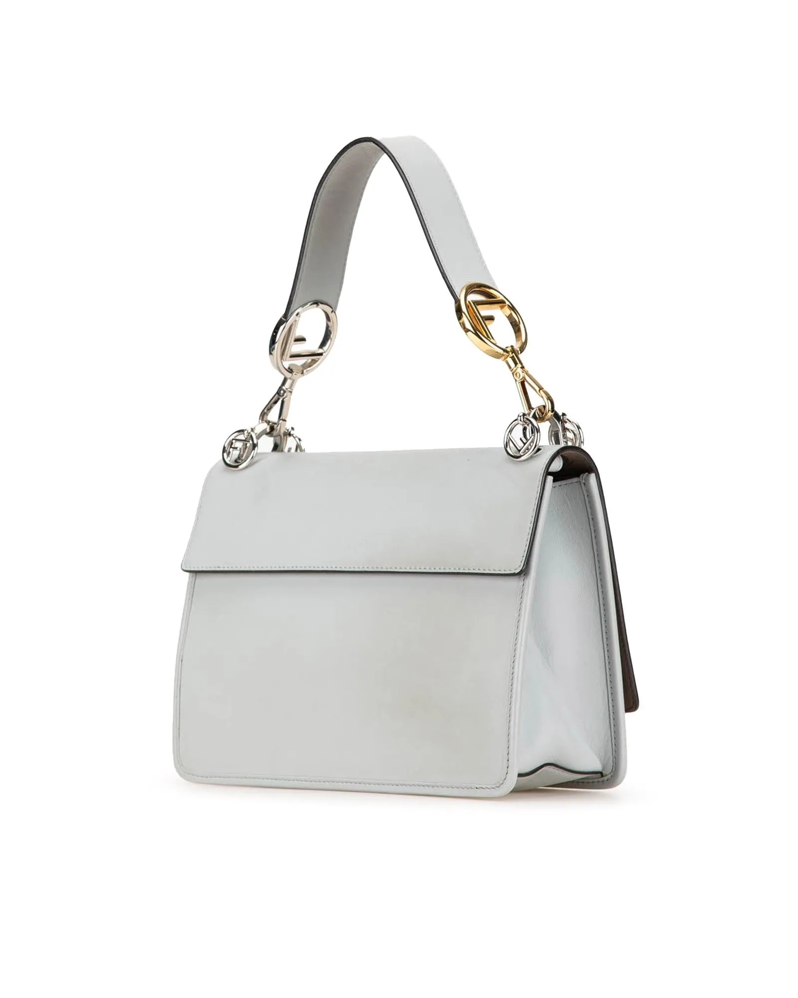Calfskin Satchel with Detachable Strap and Interior Slip Pocket