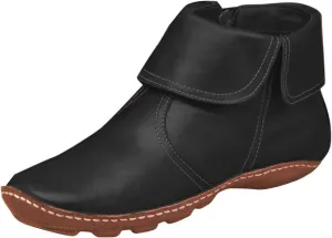 Cathalem Ankle Boots for Women No Heel,2024 New Arch Support Booties Side Zip-up Vintage Leather Shoes Flat Heel Booties