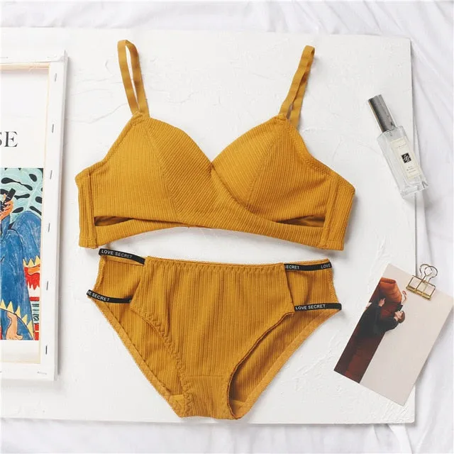 Cotton Push Up & Underwear Set