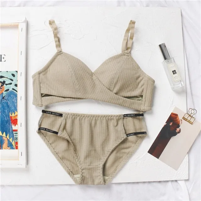 Cotton Push Up & Underwear Set