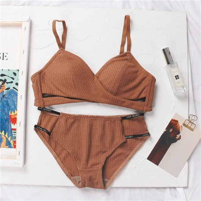 Cotton Push Up & Underwear Set