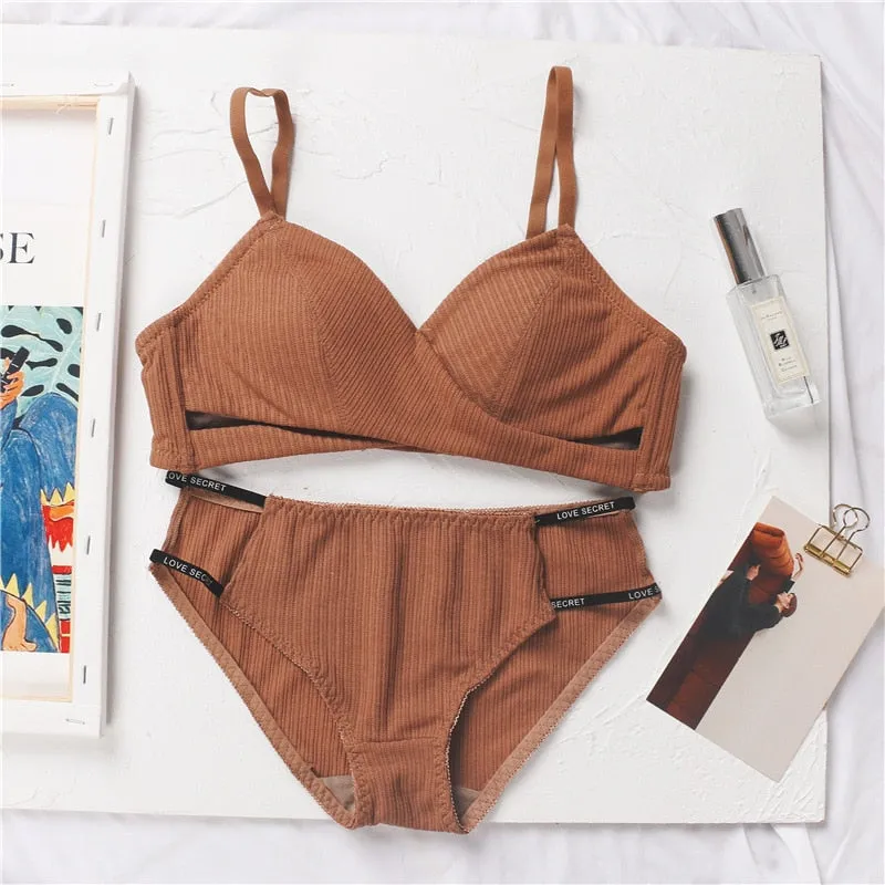 Cotton Push Up & Underwear Set