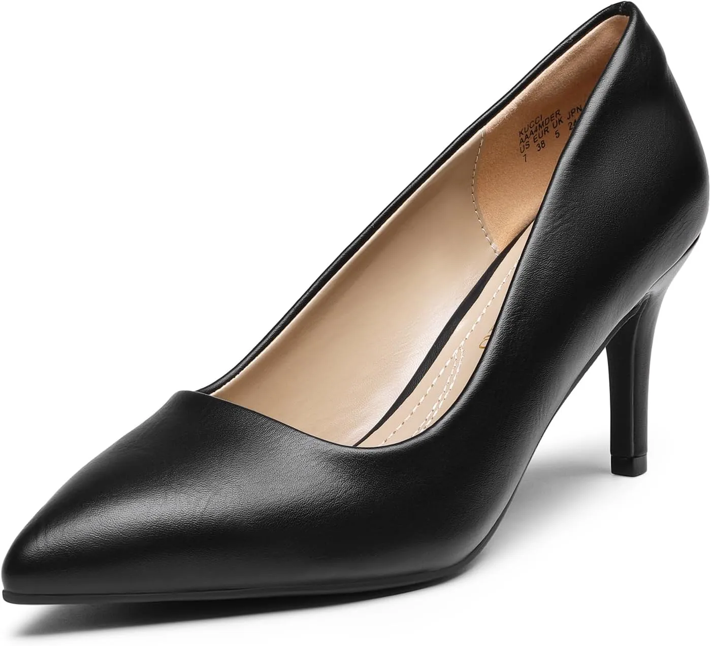 DREAM PAIRS Women's High Stiletto Heels Closed Pointed Toe Dress Pumps Shoes for Wedding Work Office Business, 3 Inches