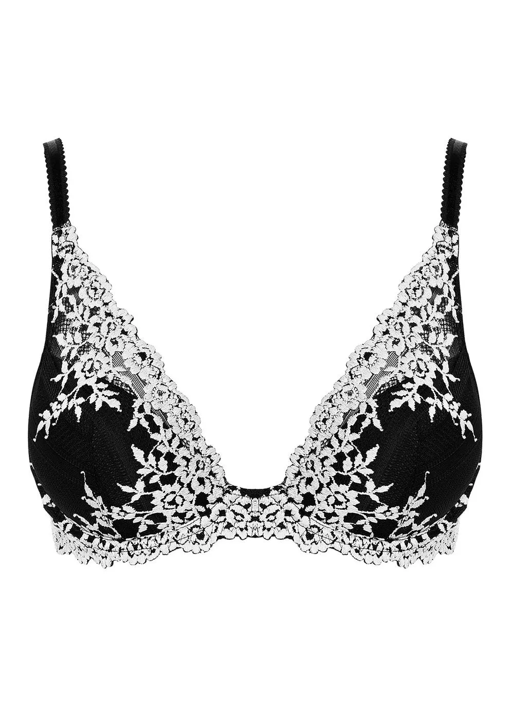 Embrace Lace Black Plunge Uw Bra