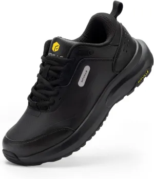 FitVille Men's Extra Wide Hiking Shoes Outdoor Walking Shoes Low-top Waterproof Work Shoes Soft Toe with Arch Support for Heel Pain Relief - Rugged Core