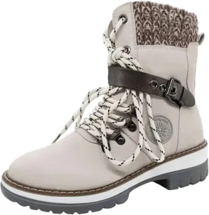 Gibobby Women's Chunky High Heel Ankle Booties, Fashion Lace Up Boots, Motorcycle Boots, Military Combat Boots, Black, All Seasons, Waterproof, Casual, Size: Asian