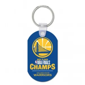 Golden State Warriors 2018 NBA Finals Champions Back to Back Aluminum Keychain