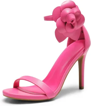 JORISTIMO Women's Open Toe High Heels Stiletto Crystal Embellished Heeled Sandals Dress Shoes for Women