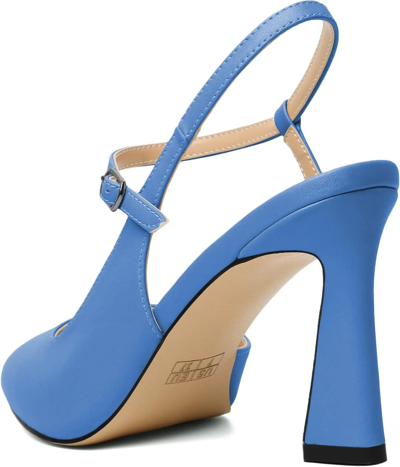 Joseywade Women Slingback High Heel Pumps Stiletto Heeled Sandals Closed Pointed Toe Ankle Strap Dress Shoes