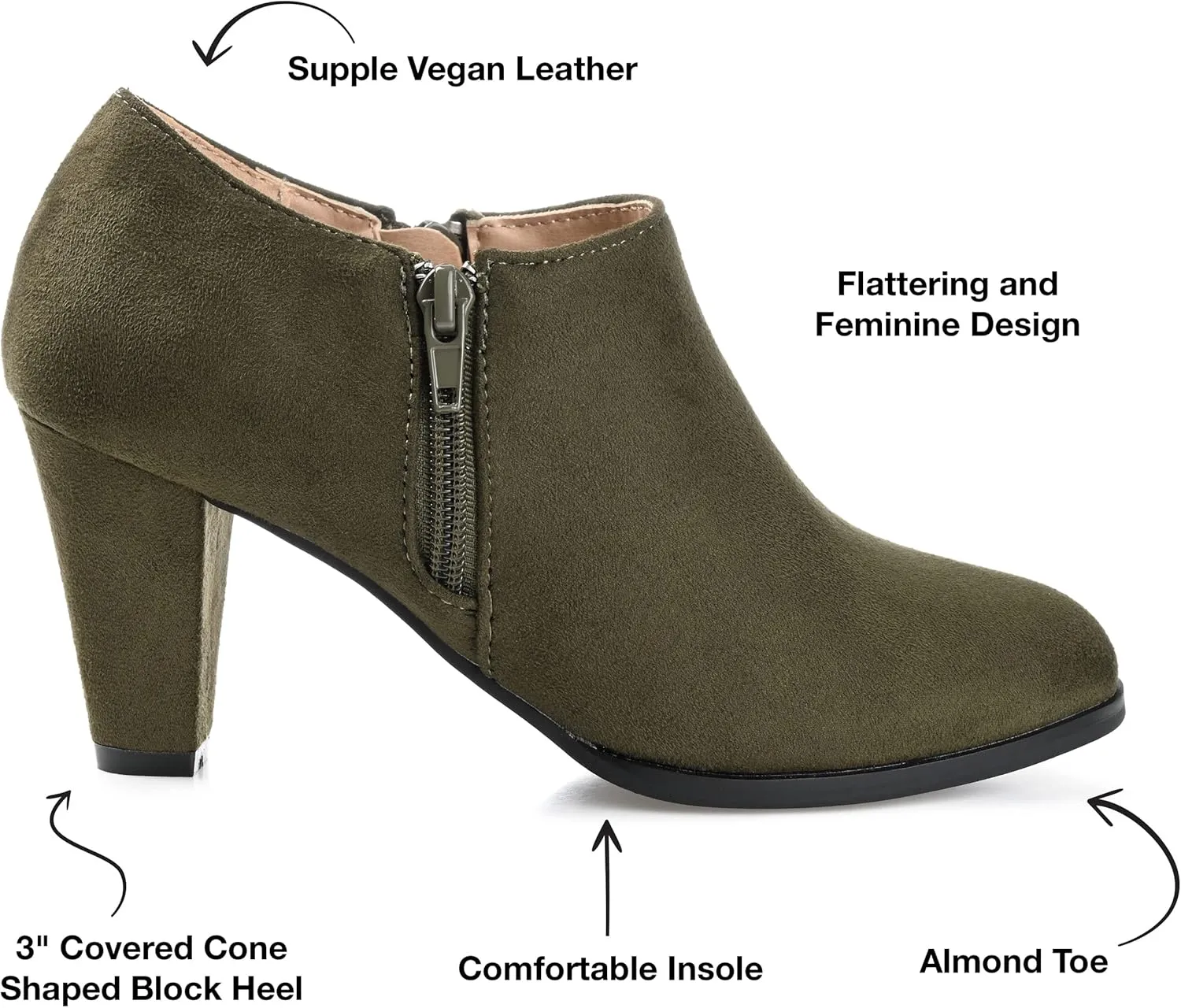 Journee Collection Women's Ankle Boots and Booties