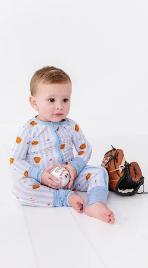 Kiki   Lulu - Stripe Baseball Convertible Footie