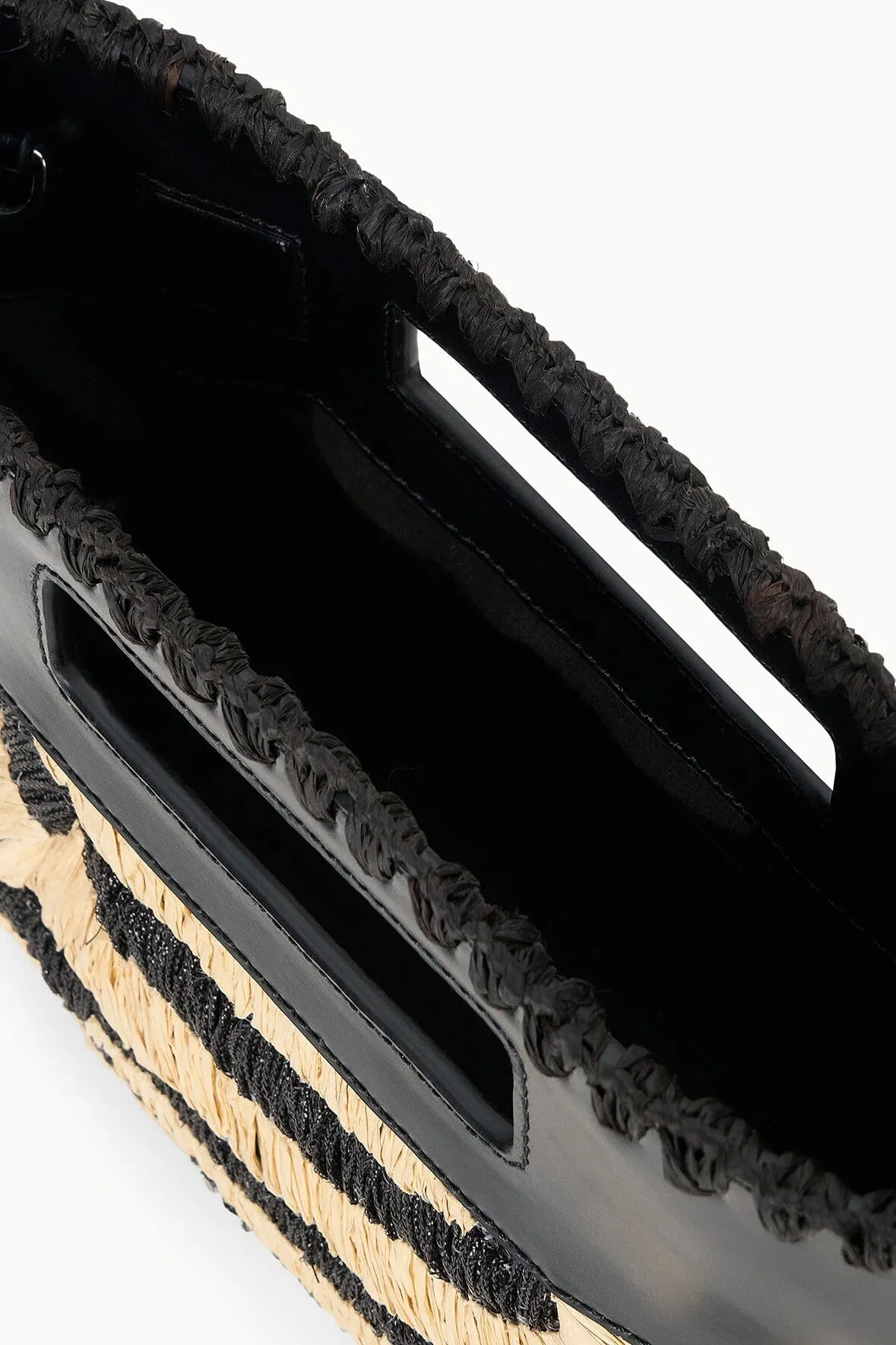 LENA CLUTCH | ZEBRA RAFFIA