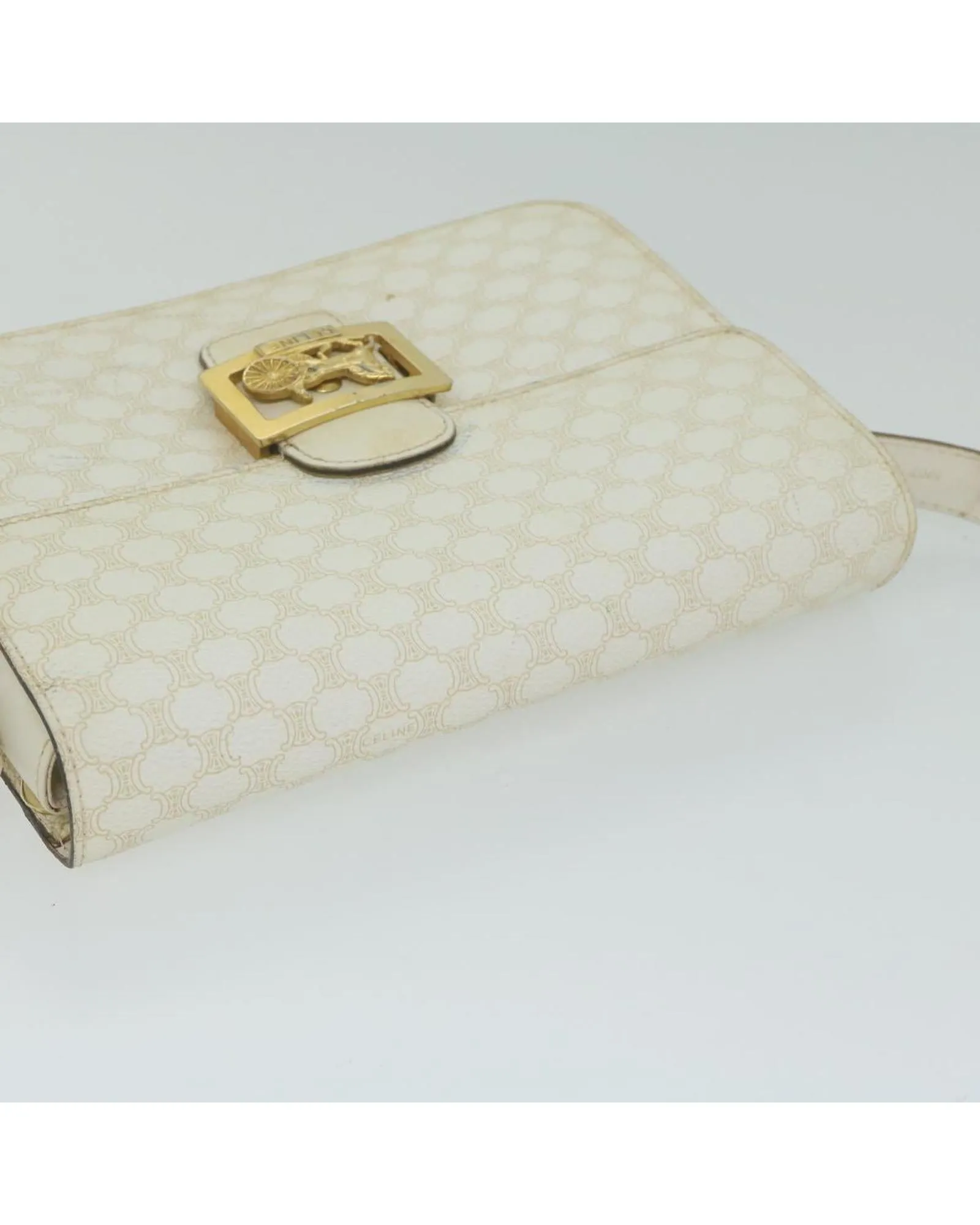 Macadam Canvas Shoulder Bag with Shoulder Drop from Italy