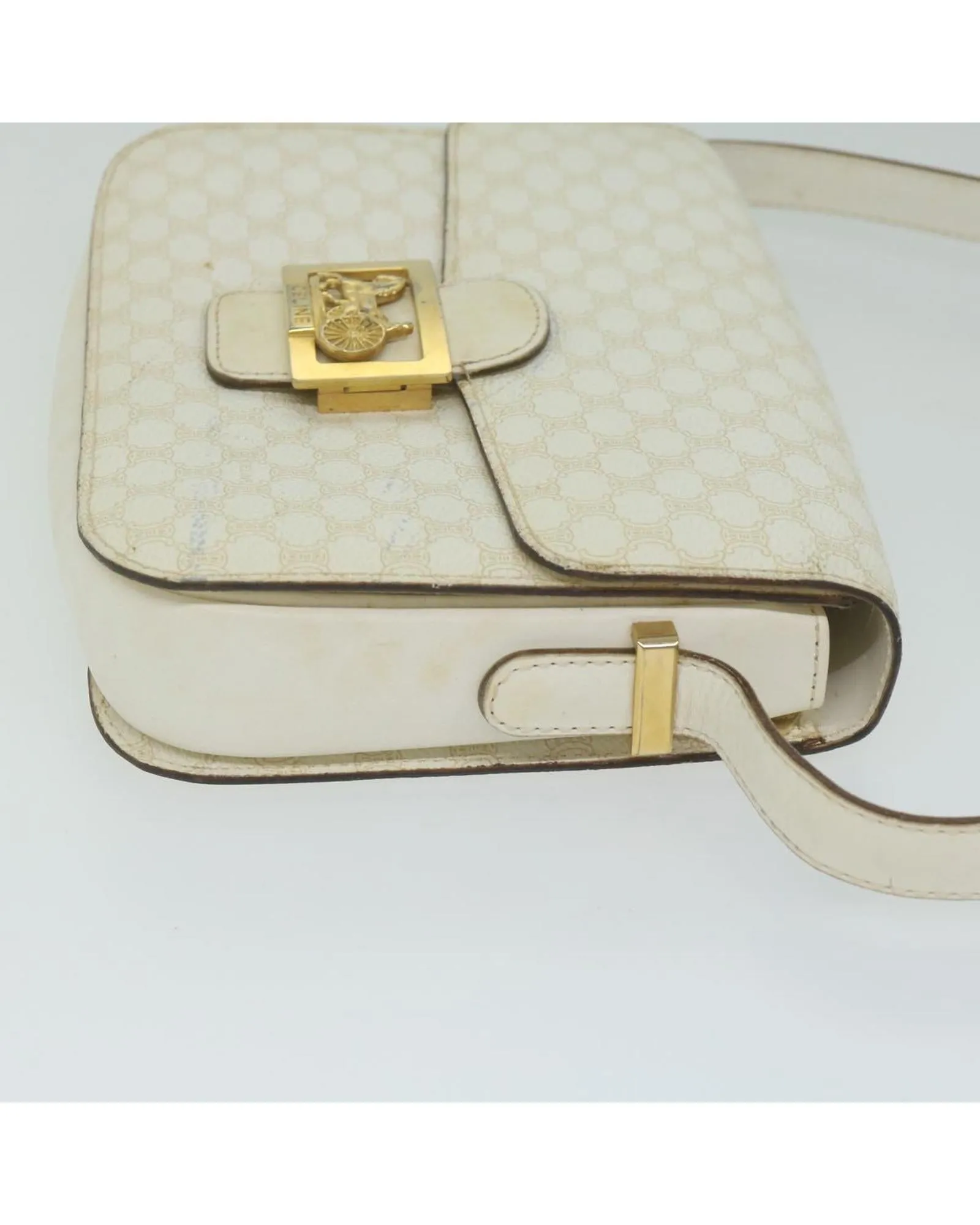 Macadam Canvas Shoulder Bag with Shoulder Drop from Italy