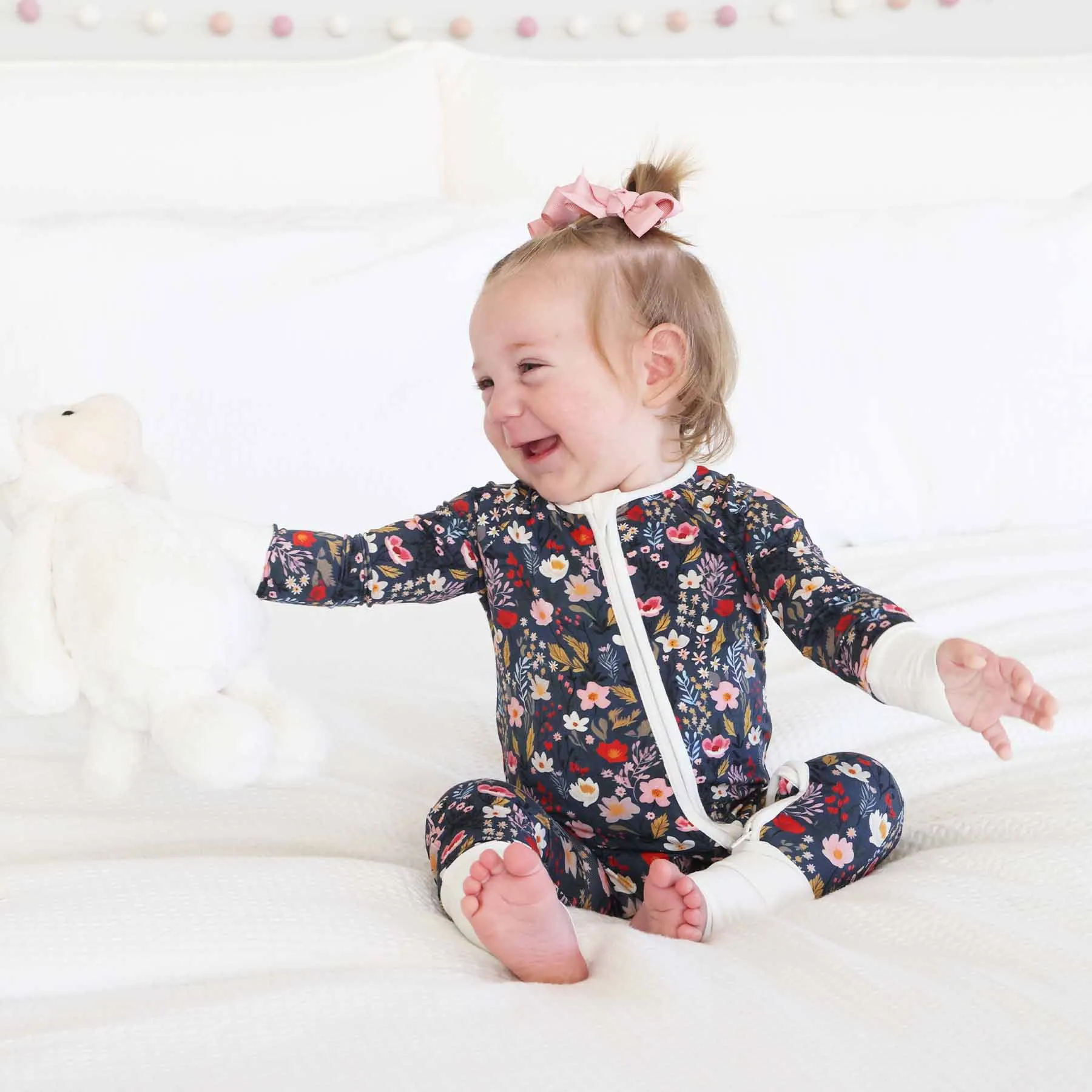 Midnight Meadow Convertible Zip Romper