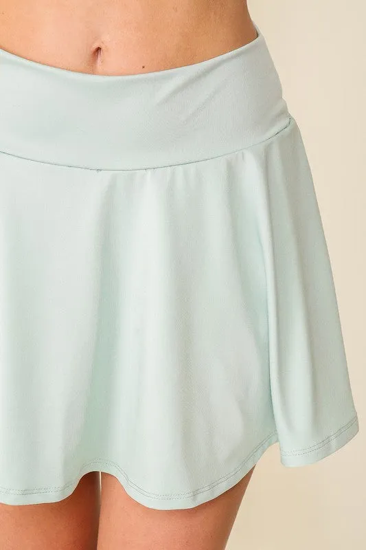 Mint Tennis Babe ITY Skort