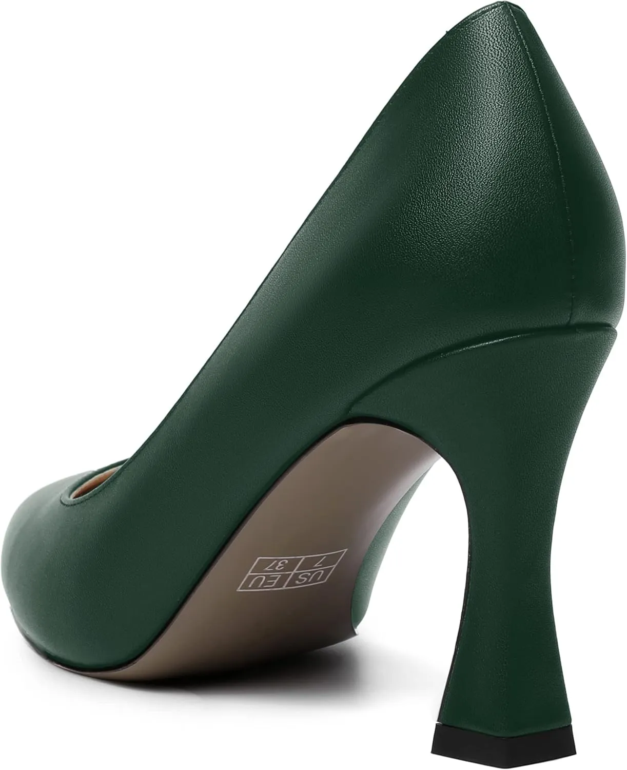 MOVINSTEPS Womens Slip On Pointed Toe Matte Sexy Wedding Spool High Heel Pumps Shoes 3.3 Inch