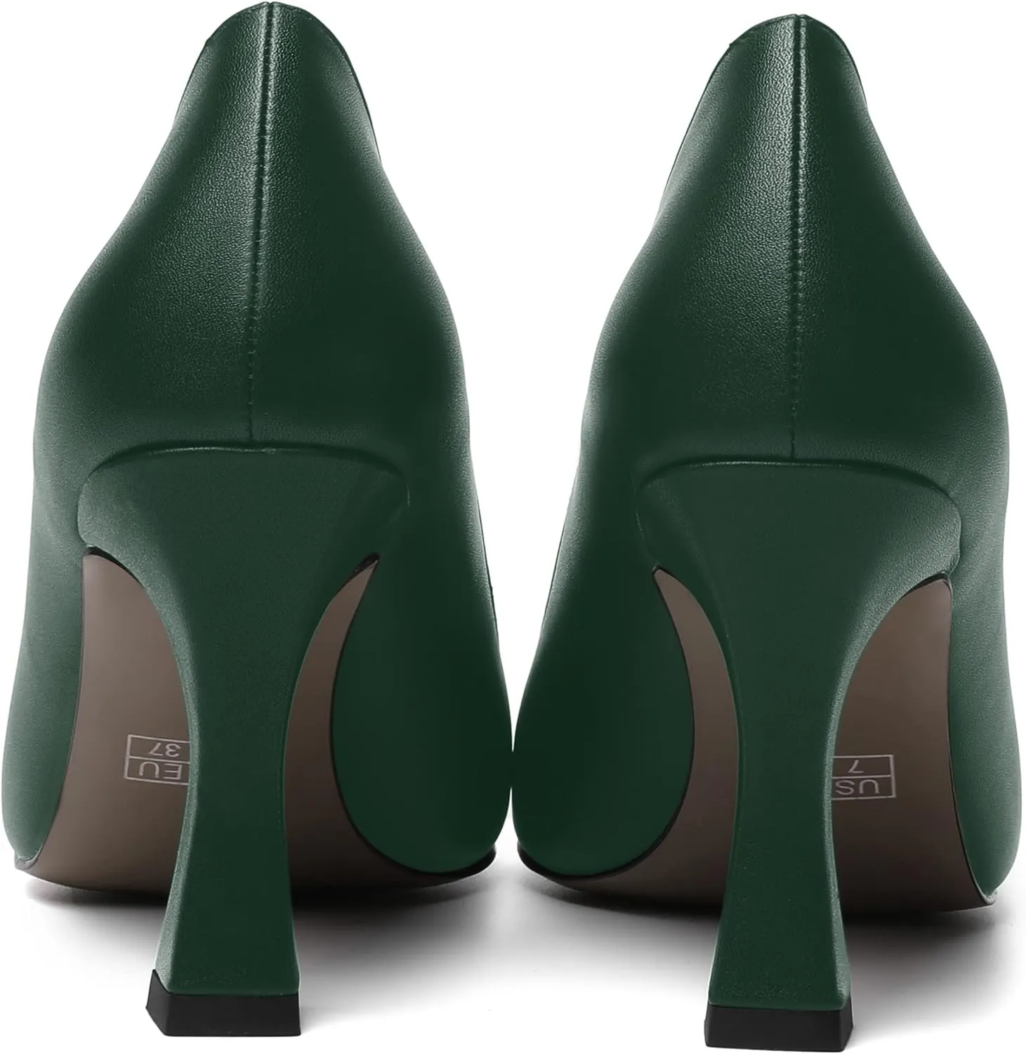 MOVINSTEPS Womens Slip On Pointed Toe Matte Sexy Wedding Spool High Heel Pumps Shoes 3.3 Inch