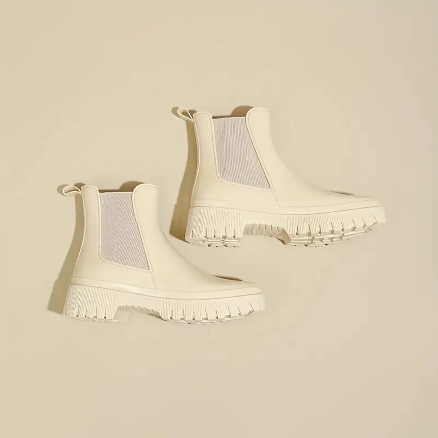 Rain Boots Women Ankle Rain Boots Waterproof Rubber Chelsea Boots Short Rain Boots Waterproof Garden Shoes