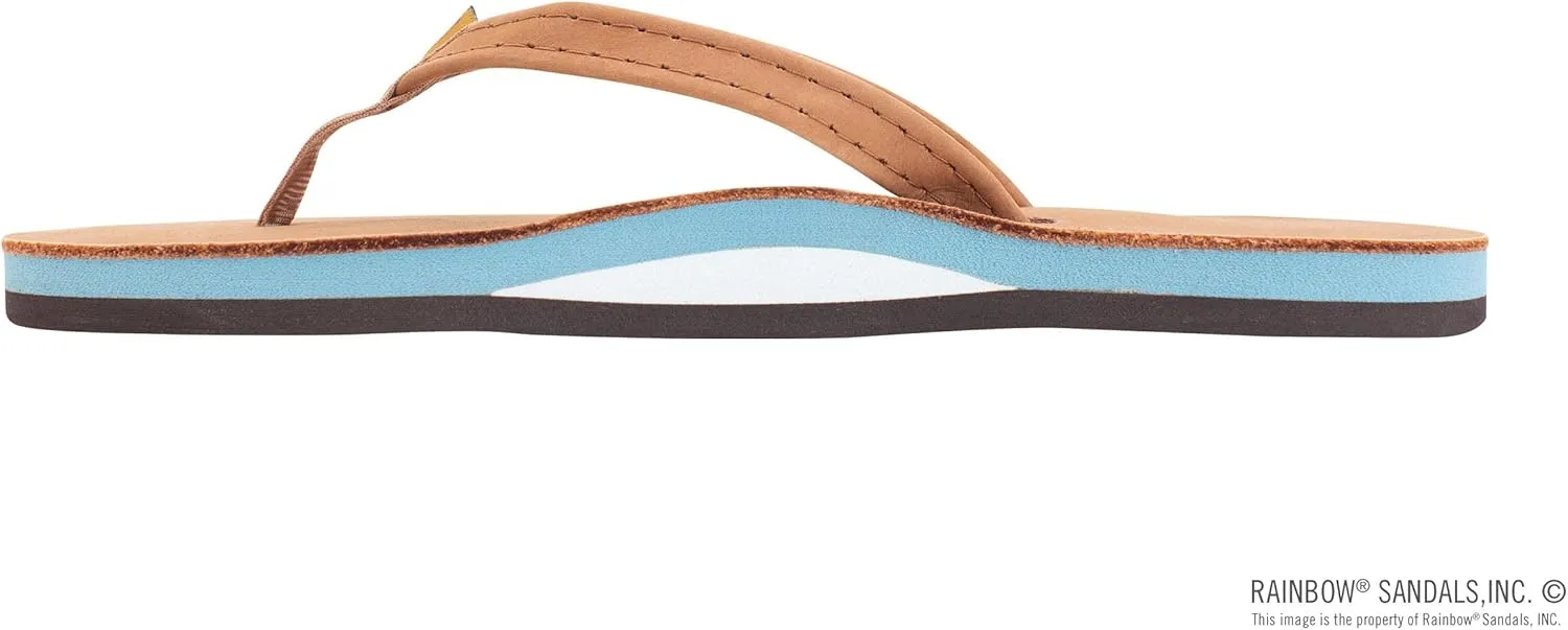 Rainbow Sandals Women's Single Layer Leather Sandal Narrow Strap