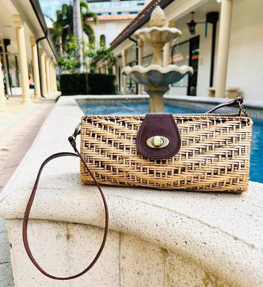 Rattan Convertible Clutch - Bali