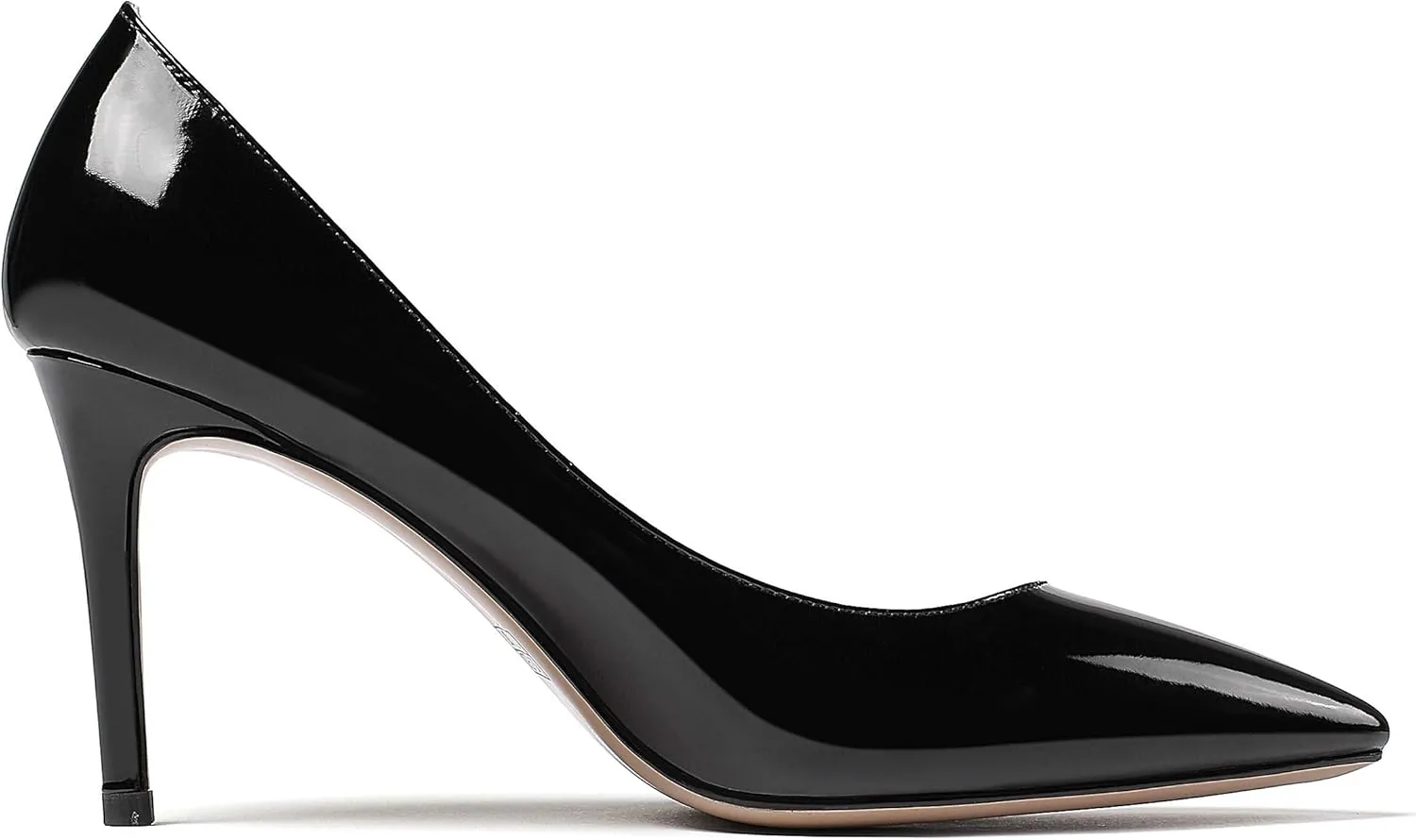 SAMMITOP Women's Pointed Toe Classic Pumps High Heels Slip On Office Party Evening Dress Shoes