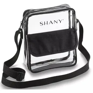 SHANY Clear All-Purpose Cross Body Messenger Bag, 8"x 8" x 4"