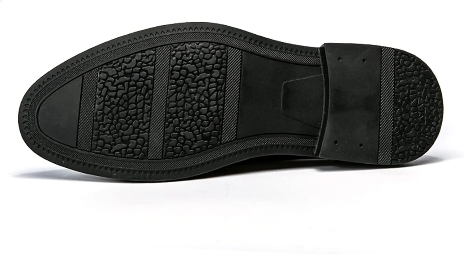 Single Season Dress Oxford for Men Lace Up Brogue Embossed Burnished Round Toe Vegan Leather Non Slip Low Top Slip Resistant Anti-Slip Rubber Sole Wedding Very Popular Among Young People