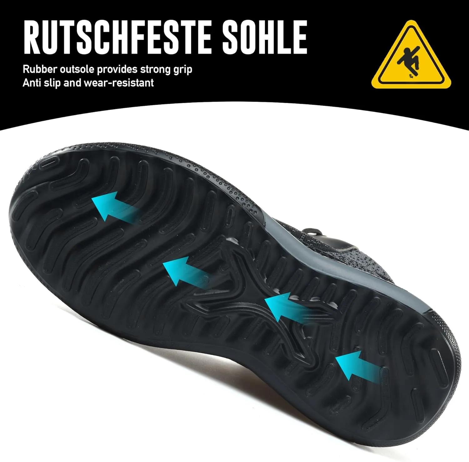 Steel Toe Shoes for Men Comfortable Safety Shoes Mid Cut Industrial Boot Slip Resistant Steel Toe Boots for Women