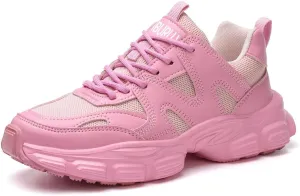 Steel Toe Shoes for Women Lightweight Contrast & Breathable Mesh Indestructible, Wide Width, Soft Comfort, Anti-Smashing & Puncture-Resistant, Non-Slip/Non-Skid