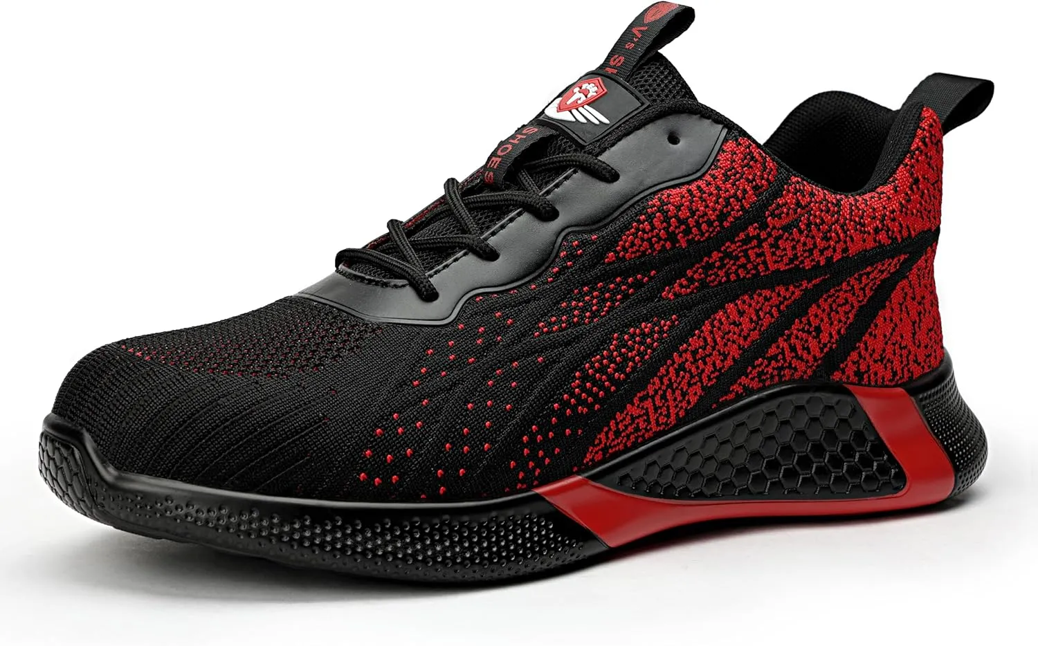 STEEL V's Men & Women Steel-Toe Work Shoes, Composite Toe, Lightweight, Breathable, Durable, Slip-Resistant, Arch Support, Oder Selector, Industrial Athlete, Zapatos de Seguridad para Hombres y Mujer
