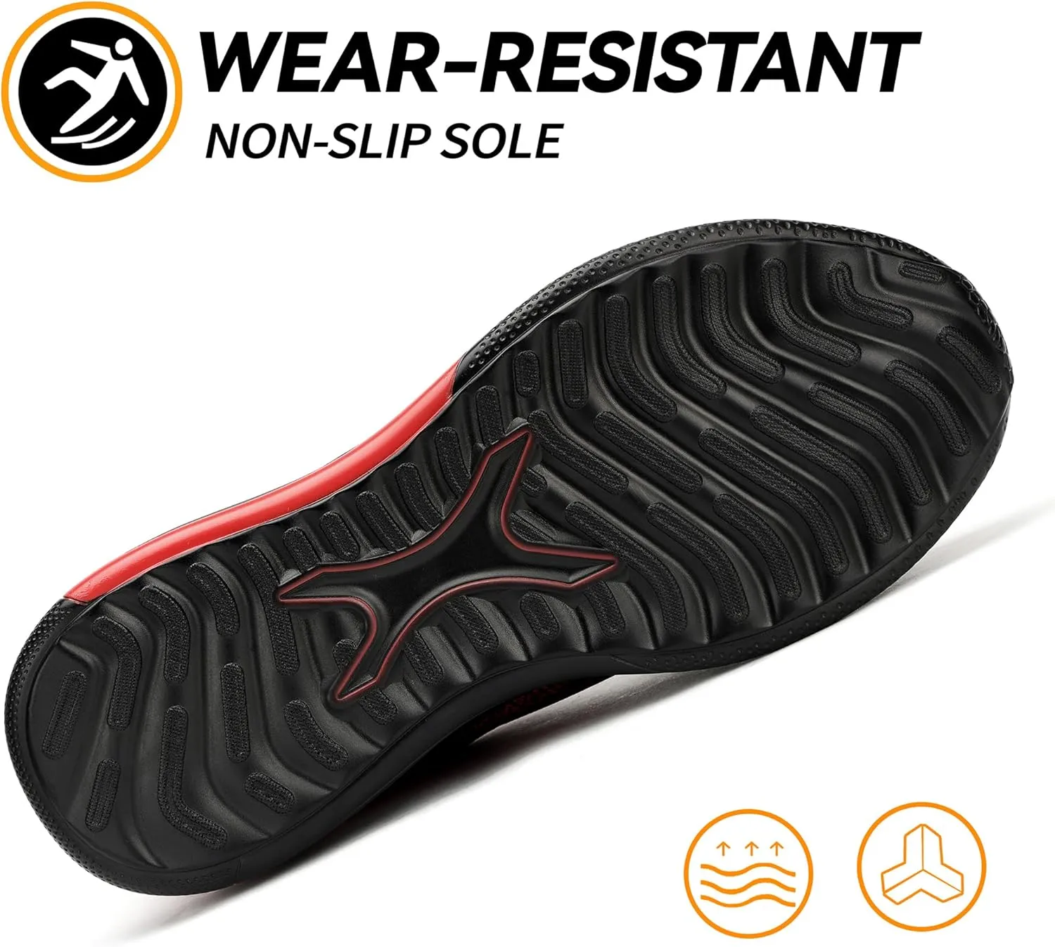 STEEL V's Men & Women Steel-Toe Work Shoes, Composite Toe, Lightweight, Breathable, Durable, Slip-Resistant, Arch Support, Oder Selector, Industrial Athlete, Zapatos de Seguridad para Hombres y Mujer