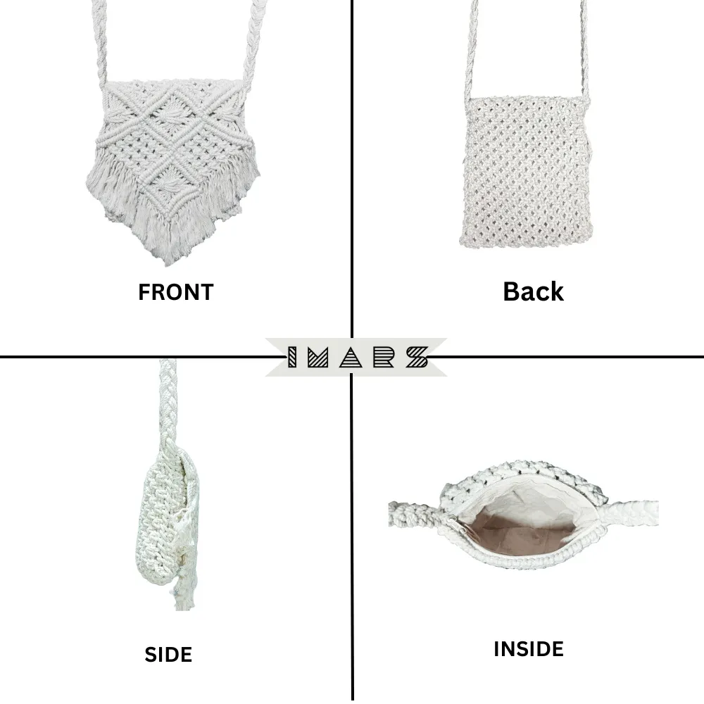 Stylish White Beach Bag Perfect For Women & Girls