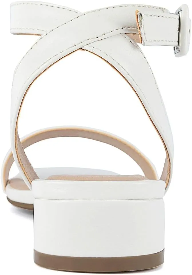 Sugar Women's Low Block Heel Dress Sandals  Ankle Strap Open Toe Comfortable Walking Heels for Casual, Party, or Work