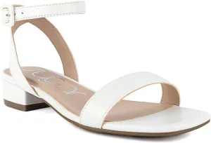 Sugar Women's Low Block Heel Dress Sandals  Ankle Strap Open Toe Comfortable Walking Heels for Casual, Party, or Work