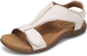 Taos The Show Premium Leather Women's Sandal - Experience Everyday Style, Comfort, Arch Support, Cooling Gel Padding and an Adjustable Fit for Exceptional Walking Comfort