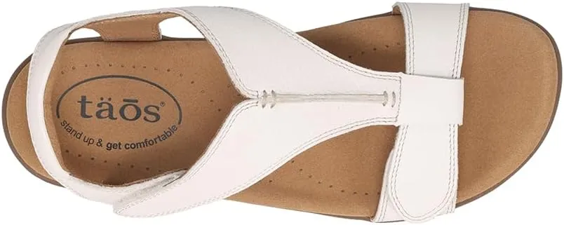 Taos The Show Premium Leather Women's Sandal - Experience Everyday Style, Comfort, Arch Support, Cooling Gel Padding and an Adjustable Fit for Exceptional Walking Comfort