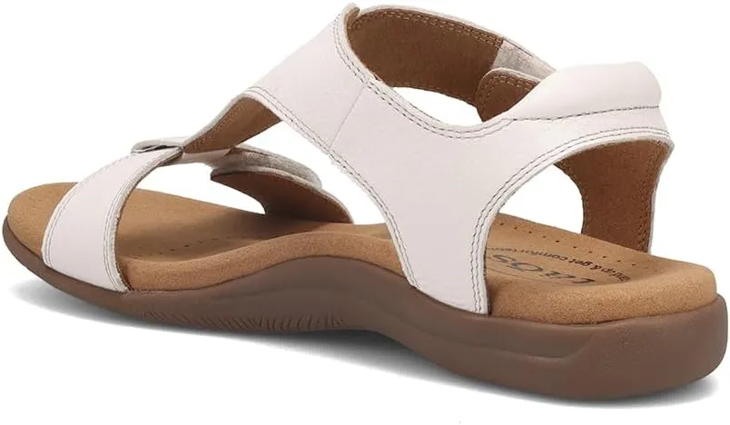 Taos The Show Premium Leather Women's Sandal - Experience Everyday Style, Comfort, Arch Support, Cooling Gel Padding and an Adjustable Fit for Exceptional Walking Comfort