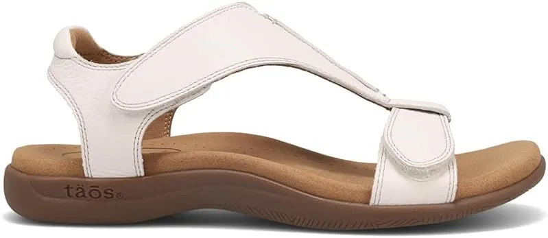 Taos The Show Premium Leather Women's Sandal - Experience Everyday Style, Comfort, Arch Support, Cooling Gel Padding and an Adjustable Fit for Exceptional Walking Comfort