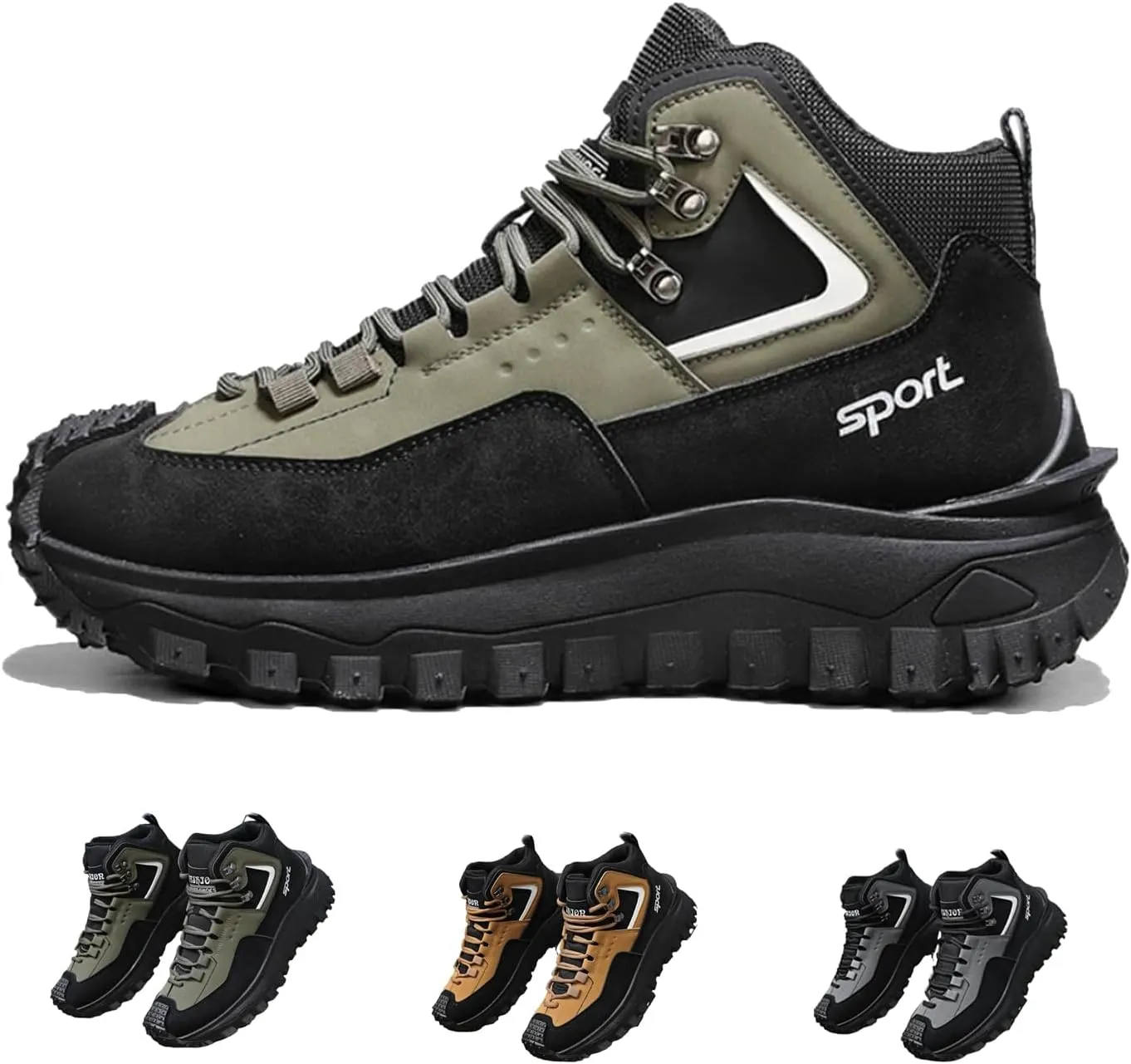The First Young Shoes Men,Thefirstyoung Steeltoe Boots,Men's Safety Orthopedic Hiking Shoes for Outdoor Boots